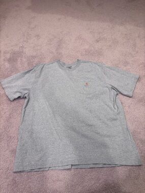 Carhartt Short-Sleeve Pocket Tee in Heather Gray